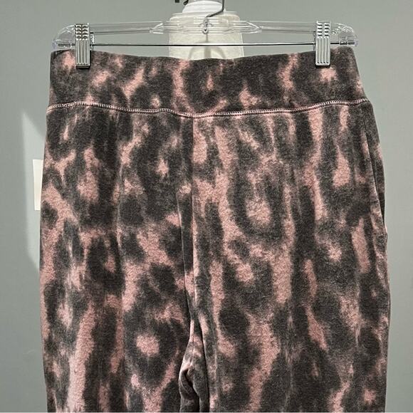 NEW BlankNYC Soft Easy Tie Waist Leopard Relaxed Joggers Lounge Pants Pink M NWT - Picture 9 of 16